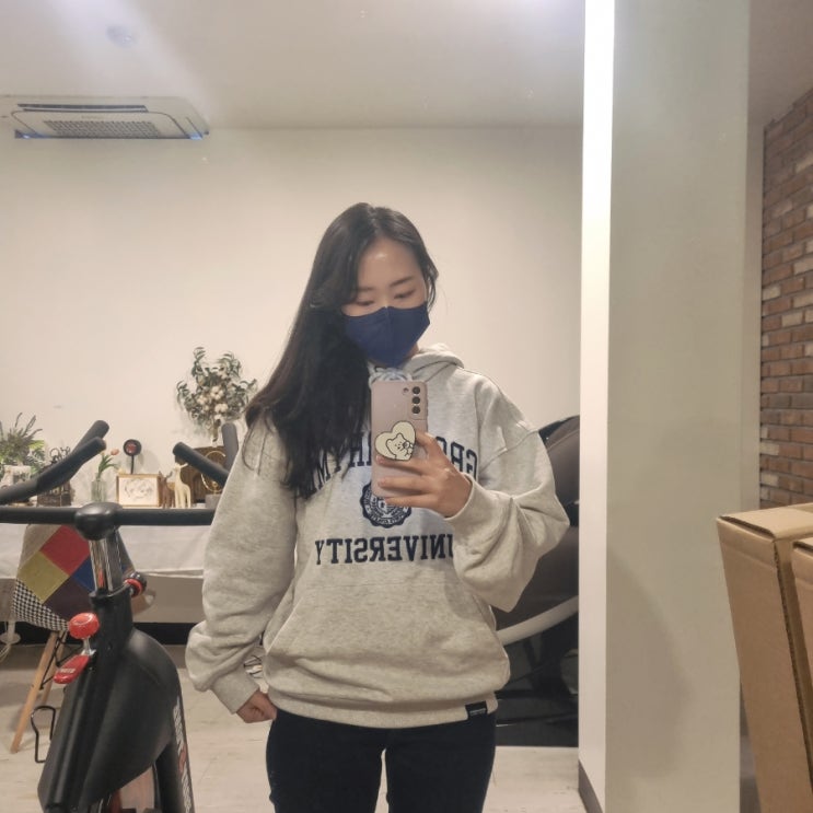  그루브라임 후드티, 무신사후드티 S사이즈 후기(오트밀그레이)