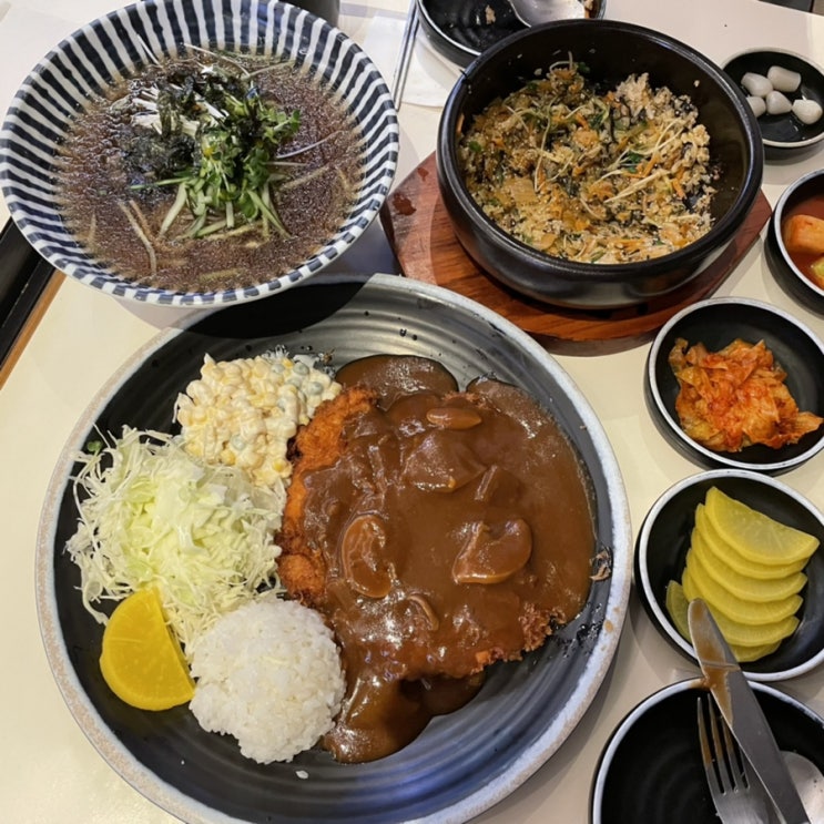  서울역 맛집 서울돈까스에서 수제돈까스 알밥 냉메밀까지 포식함