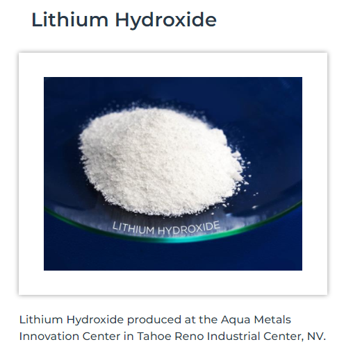 아쿠아 금속, 리튬 이온 배터리 재활용 기술 핵심 단계 달성, 폐 배터리에서 첫 리튬 생산