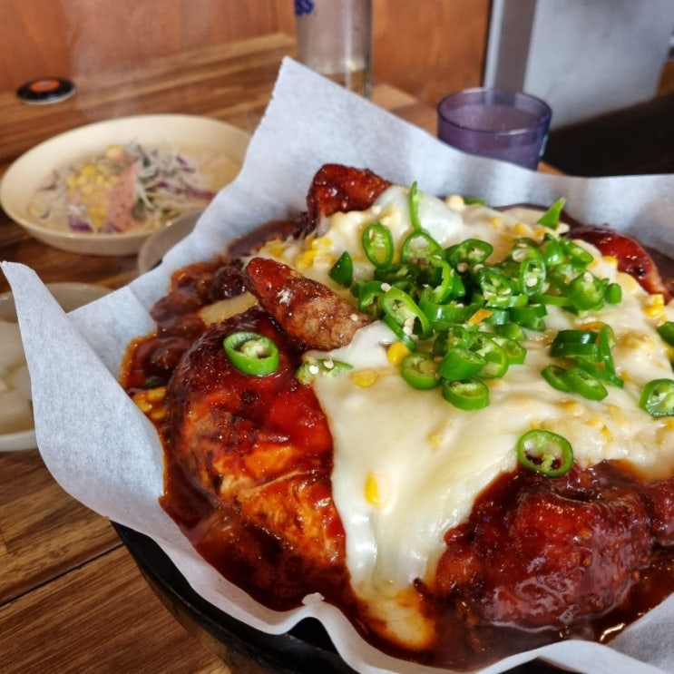  정왕동 맛집 참나무누룽닭 치즈폭포 누룽지 통닭