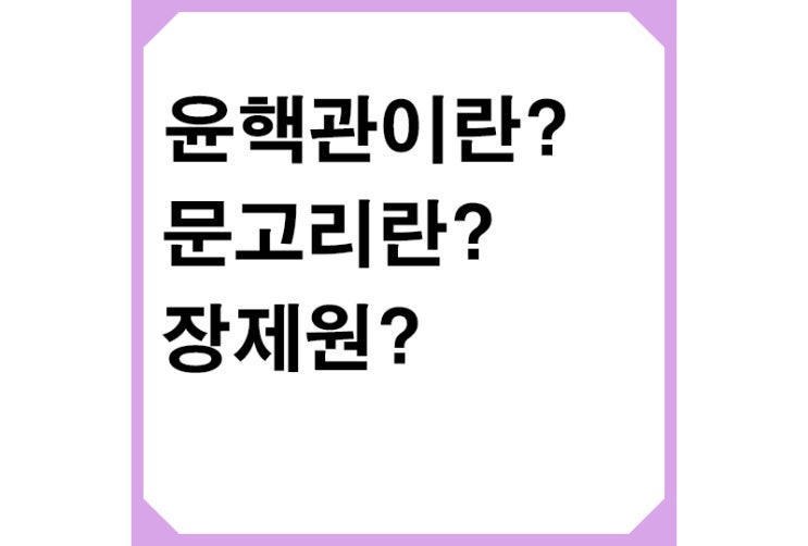 윤핵관이란? 문고리란? 단일화 협상 전권 받은 장제원 윤핵관