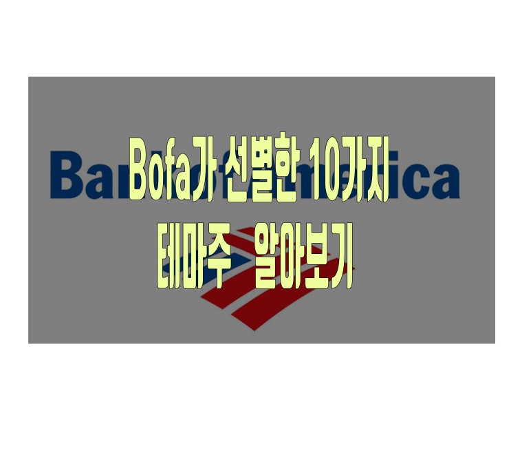 뱅크오브아메리카가 선별한 10가지 희소성 테마 주식
