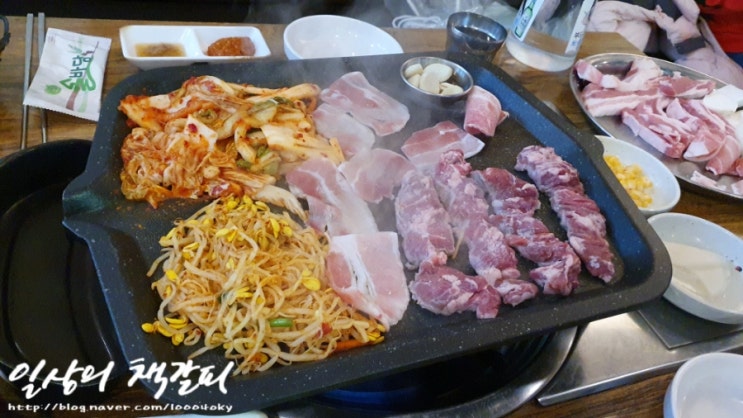  나성동맛집 국내산 삼겹살에 김치콩나물볶음밥 <삼겹살과 지짐이 나성점> 민물새우탕과 육전도 있어요~
