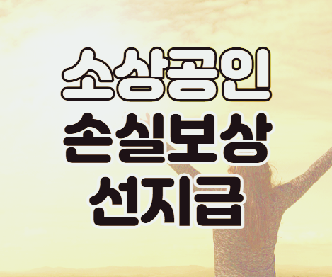  소상공인 손실보상선지급 22년 1분기 250만원 지원 대상과 신청