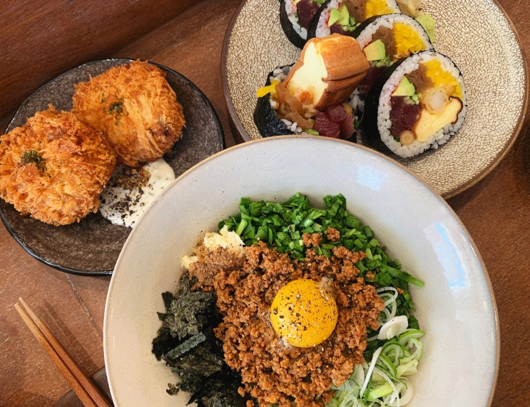  속초 일본 가정식 하마식당 후토마키 마제 소바 맛집