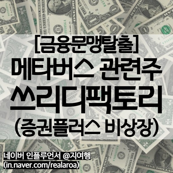 비상장주식 거래, 주식장기투자종목 - 메타버스 관련주 쓰리디팩토리