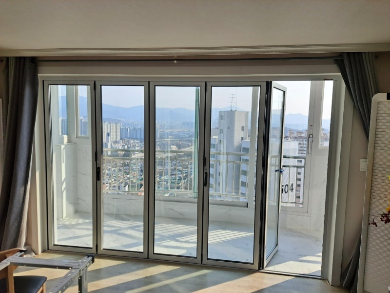 대구 폴딩도어 북구고등학교 간편접이식 시공검토