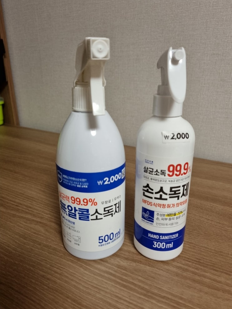  뿌리는 소독제 살균제 가정의 필수품 등극