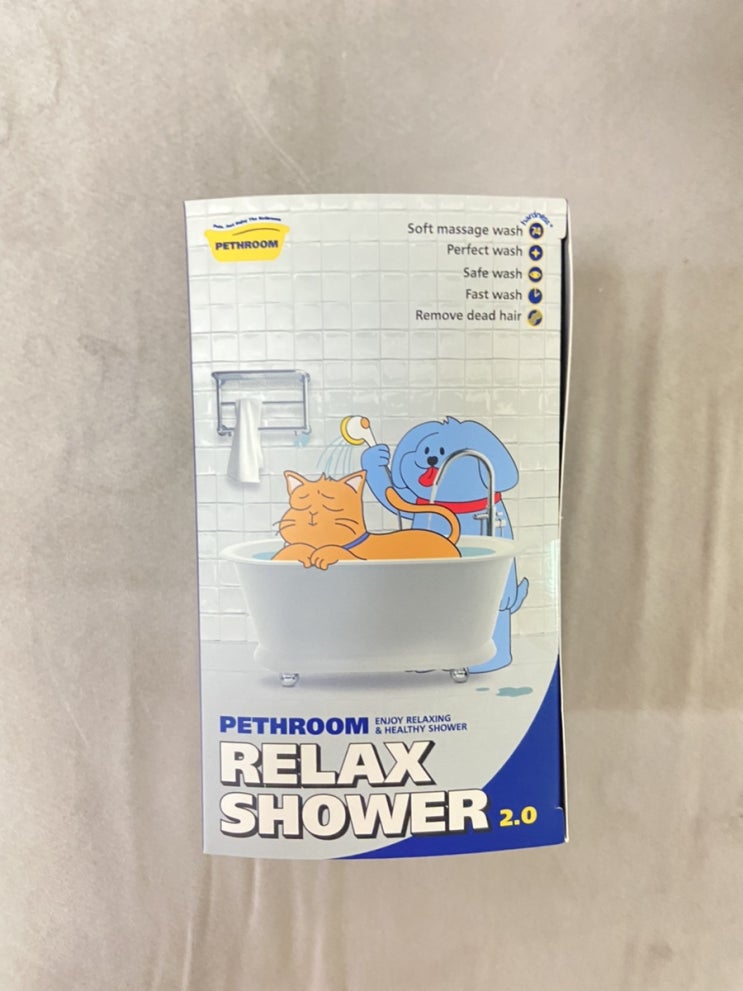 [페스룸] 릴렉스 샤워 2.0 강아지/고양이 전용 프리미엄 샤워기/ 솔직후기/내돈내산