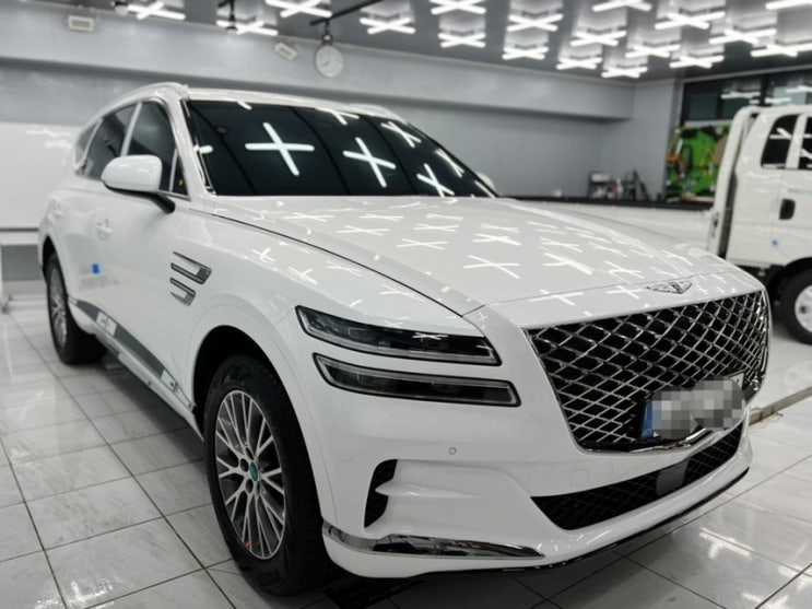  제네시스 GV80 열반사 필름 레이노 크로마9 썬팅시공