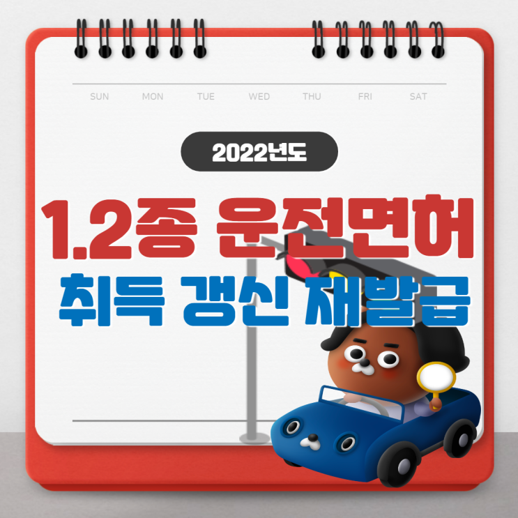  1종 2종 운전면허증 시험과정 갱신 기간 재발급 방법이에요!