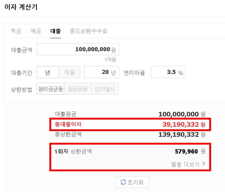 대출 계산기로 간단히 월별 상환금액, 이자 계산 대출 계산기로 간단히 월별 상환금액, 이자 계산