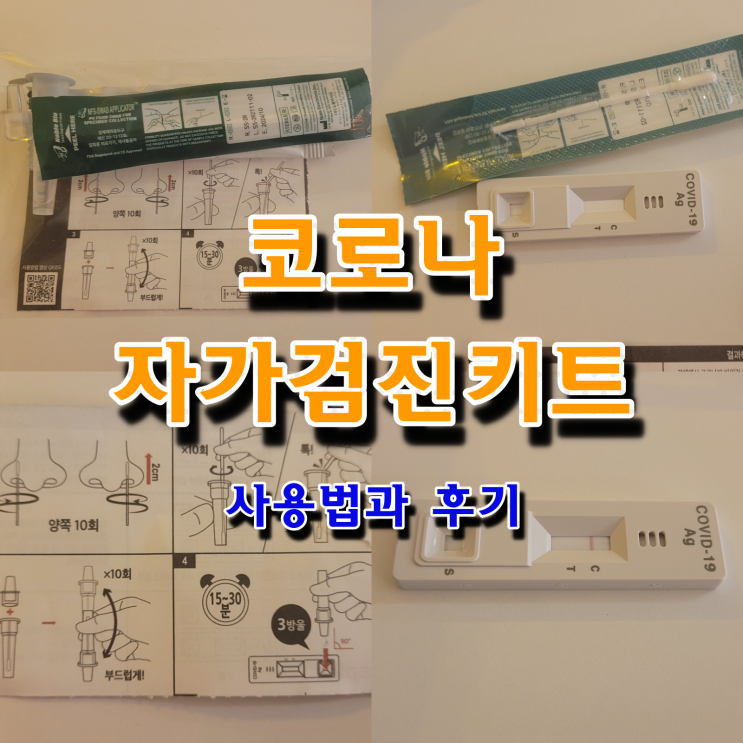  코로나 자가 검진 키트 사용 방법과 결과 확인 방법