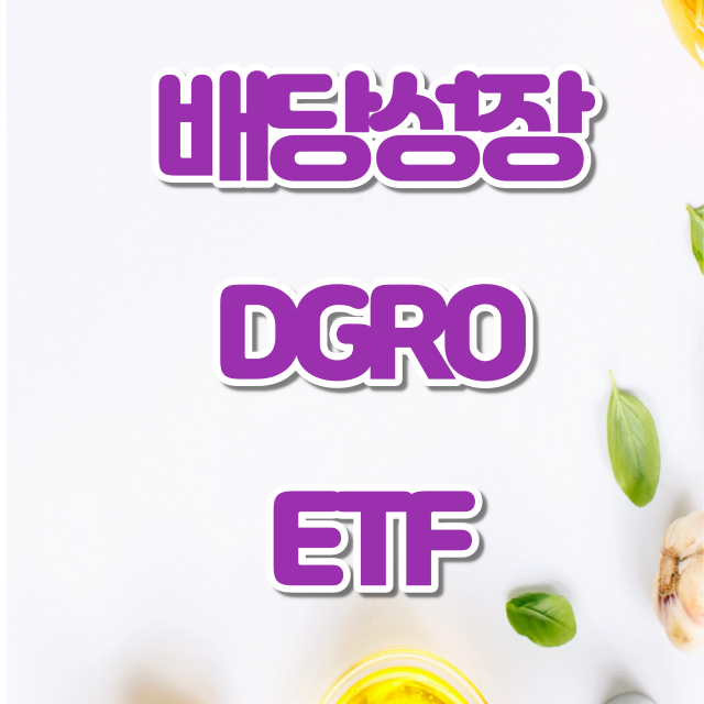 배당성장형 DGRO ETF(ishares core dividend Growth ETF)