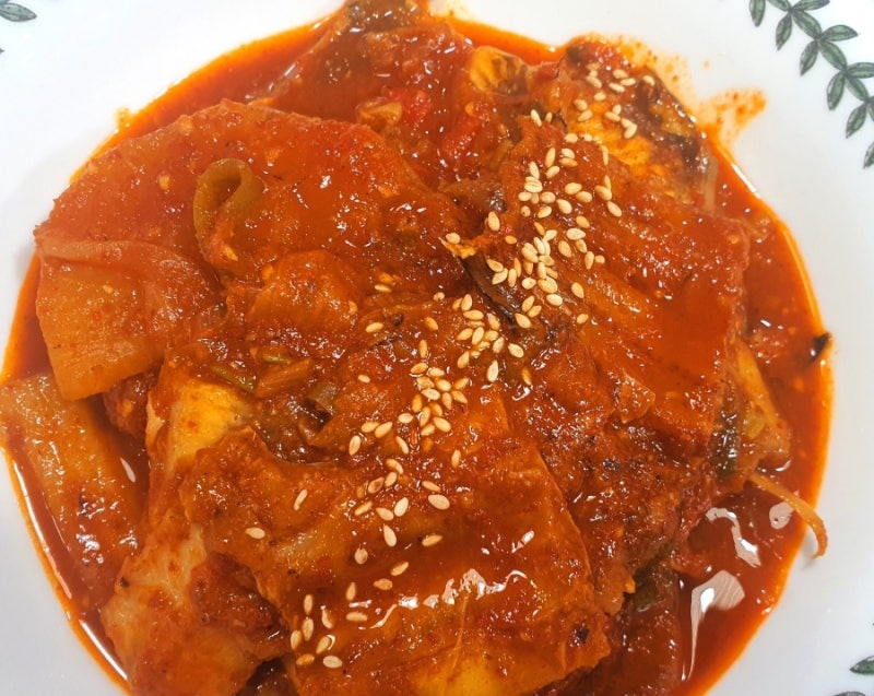 오늘의 요리) 반건조 장어 무조림 with 닭꼬치, 밑반찬