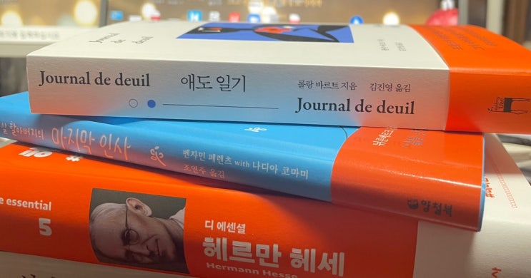  애도일기, 마지막인사, 헤르만헤세가 배달왔어요