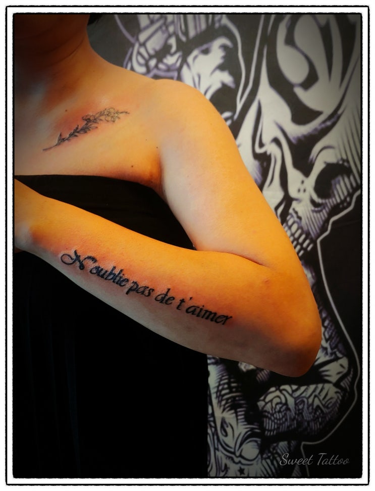  계양구 타투샵 SWEET TATTOO 쇄골,레터링타투 ~~
