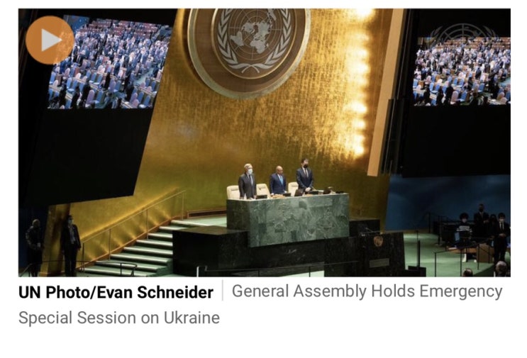  General Assembly resolution demands end to Russian offensive in Ukraine