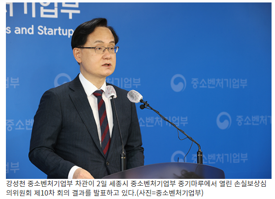 지난해 4분기 손실보상 본지급…90만곳에 총 2조 2000억원_중소벤처기업부 지난해 4분기 손실보상 본지급…90만곳에 총 2조 2000억원_중소벤처기업부