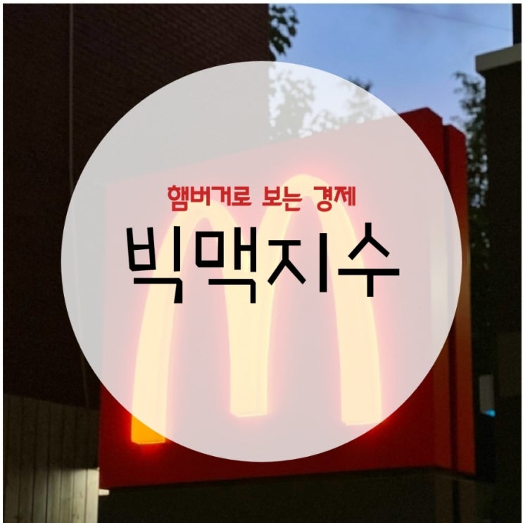  빅맥을 먹으며 빅맥지수
