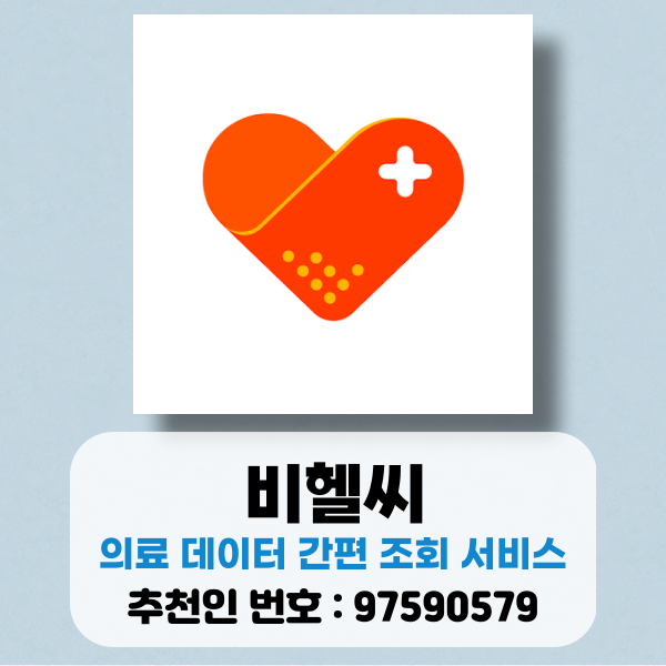  의료 데이터 간편 조회 서비스 비헬씨 추천인 97590579