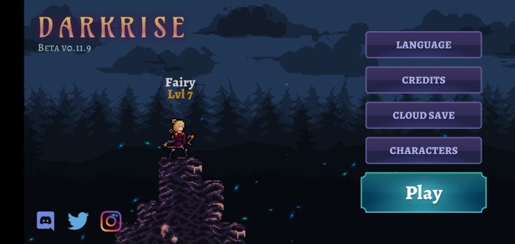  'Darkrise' 도트와 모바일 RPG, 클래식하지만 영어가 걸림돌?