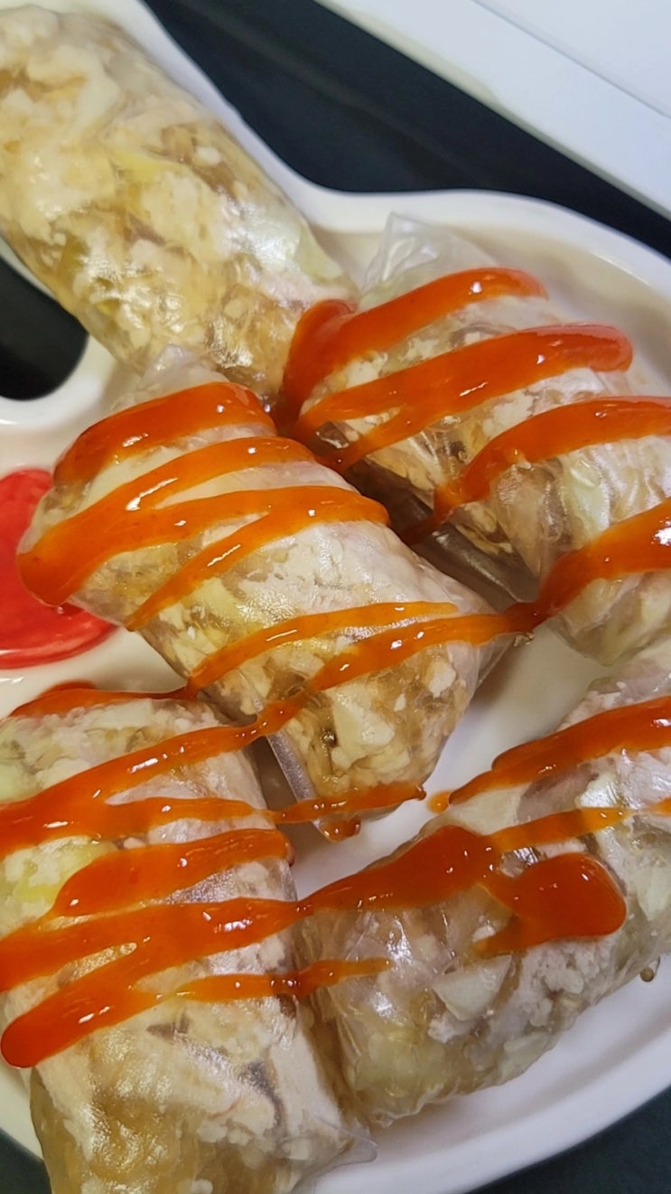  다이어트 천사채+두부+양배추 월남쌈!