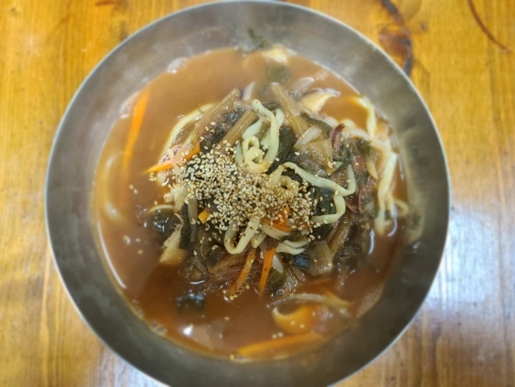  시레기 장칼국수