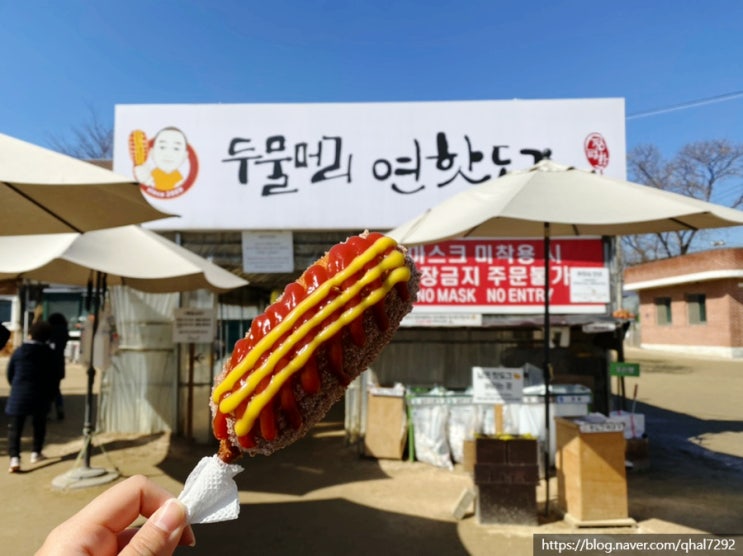  양평 두물머리 연잎 핫도그