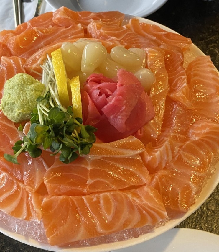  범계 안주 맛집 행복한집에서 연어사시미