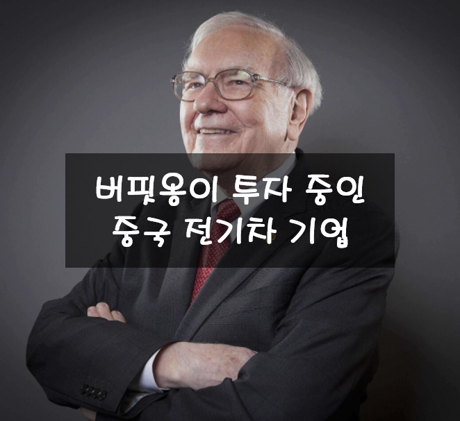  워렌버핏이 투자하고 있는 중국 전기차 기업 비야디 주가 및 분석