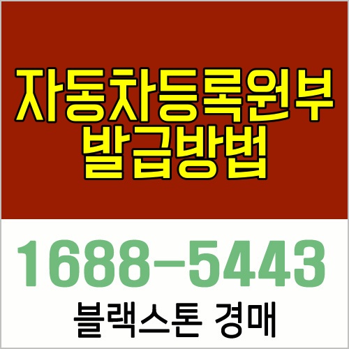  차량등록원부 발급방법_차량경매 Tip