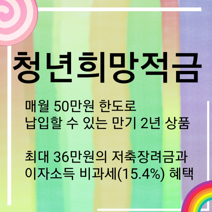  청년희망적금 체크포인트