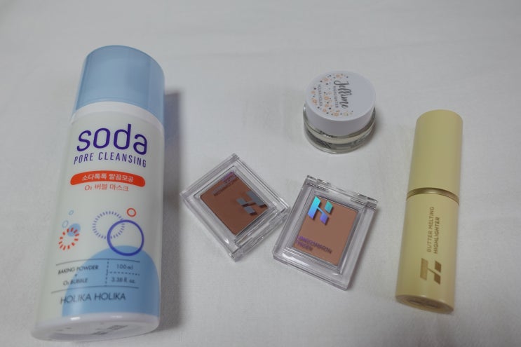  [홀리카 홀리카] 피스매칭 섀도우 버니, 테리 / 버터멜팅 하이라이터 / 소다톡톡 버블 마스크