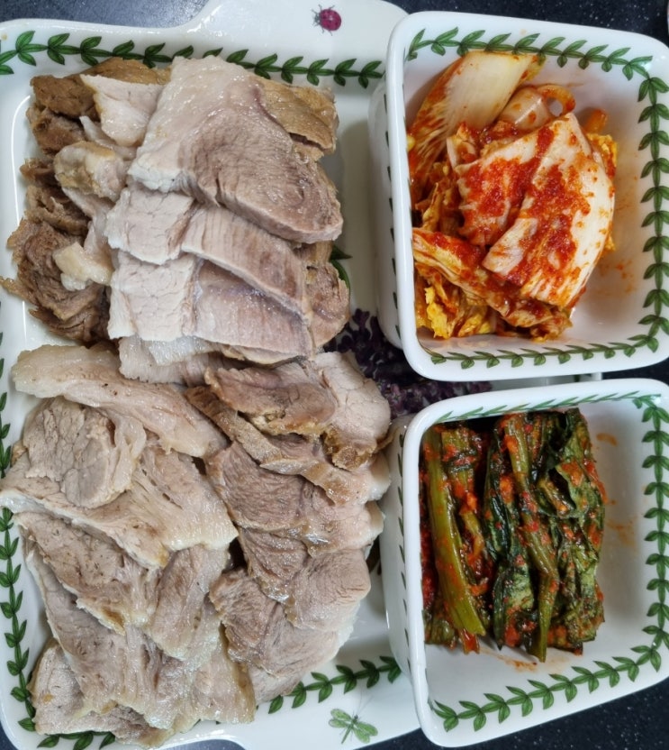  앞다리살 수육 돼지고기요리 간단한 수육 레시피 한돈 앞다리살 요리