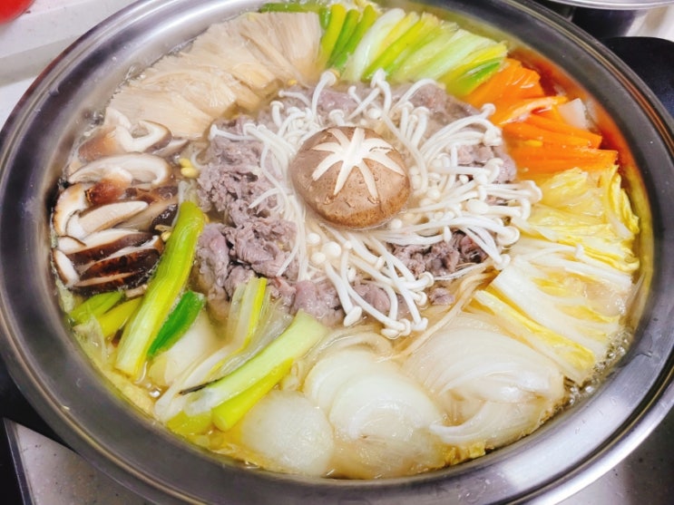  mkyu 514챌린지 참여후 아침요리 불고기전골 남편도시락