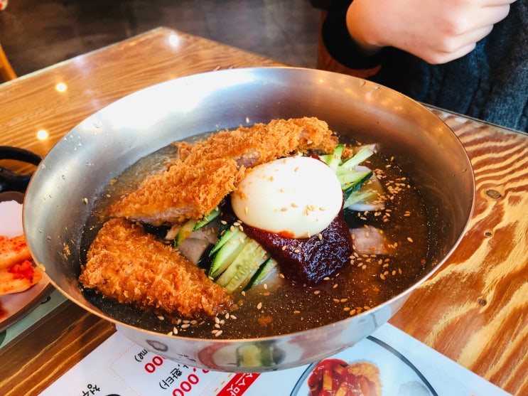  청주 짱이네 돈까스맛집 매콤돈까스 돈냉면