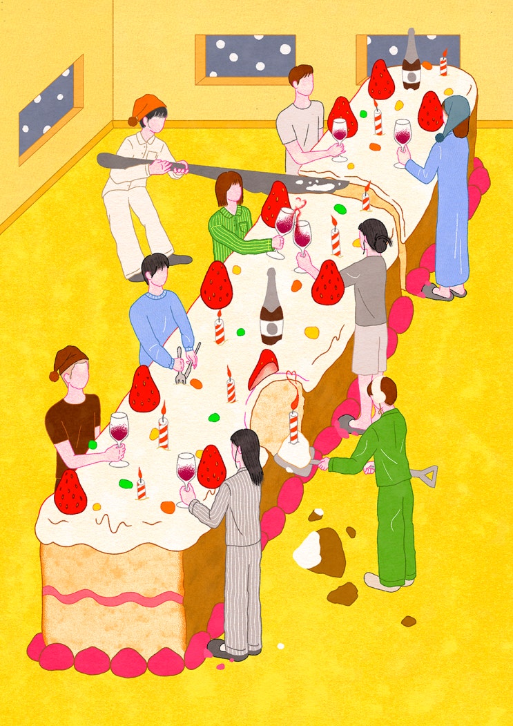  요기요 매거진 맛 maat 〈오늘의 웰던〉 일러스트 작업과정