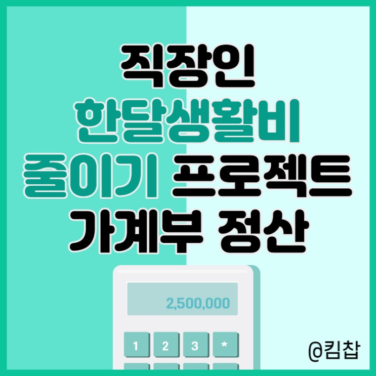  직장인 한달 생활비 절약 프로젝트 2022년 2월 가계부