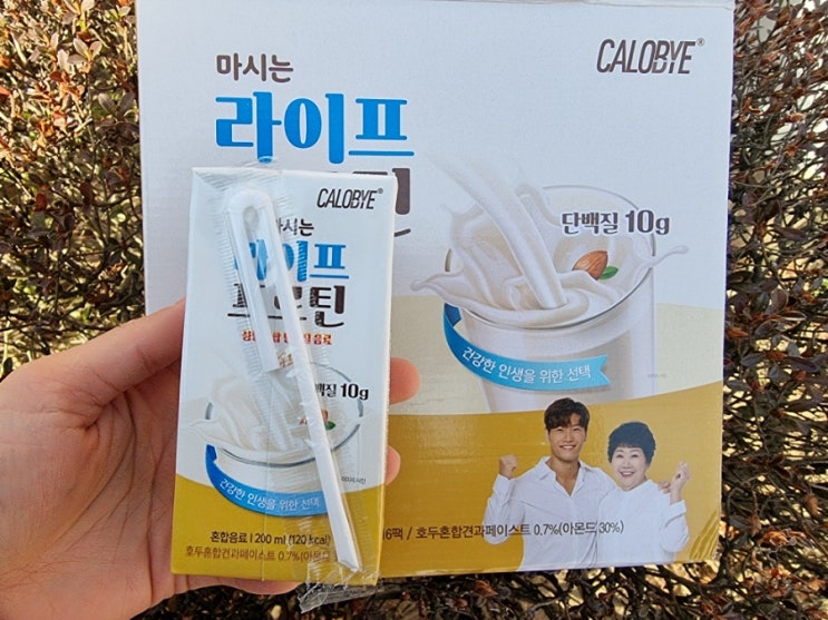  단백질음료 칼로바이 마시는 라이프 프로틴 아몬드맛 먹어본후기