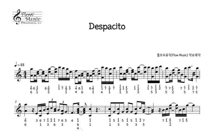  Despacito(데스파시토) 칼림바악보