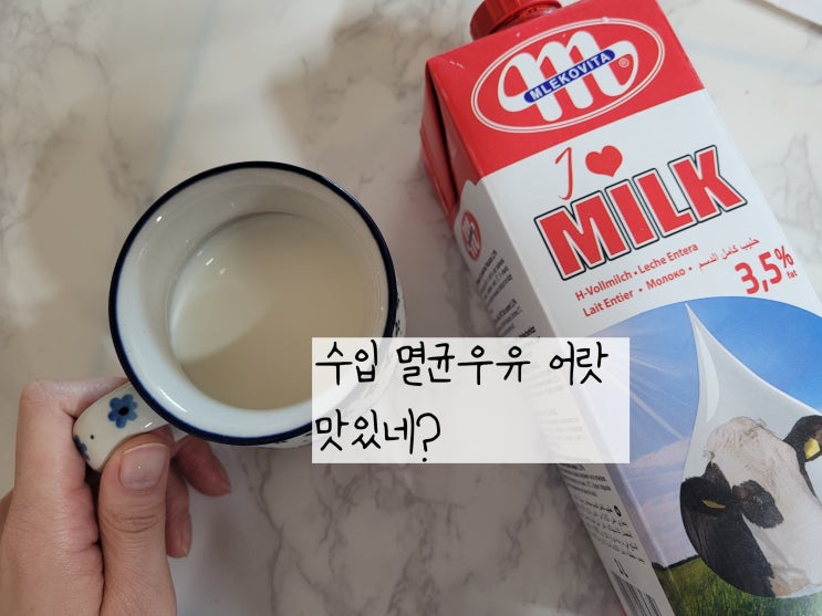  수입 멸균우유 추천 가성비 믈레코비타 멸균우유 내돈내산