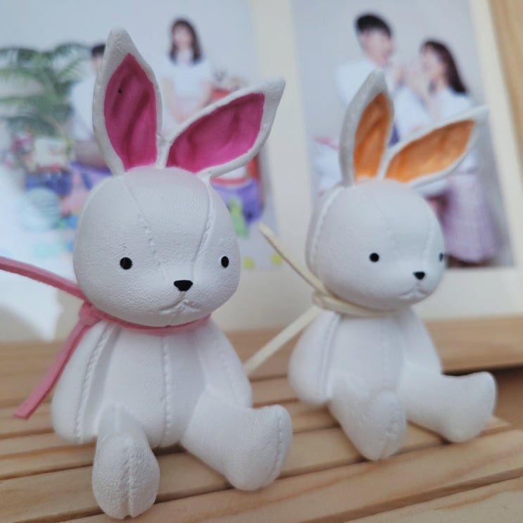  인테리어소품 석고인형 집토끼