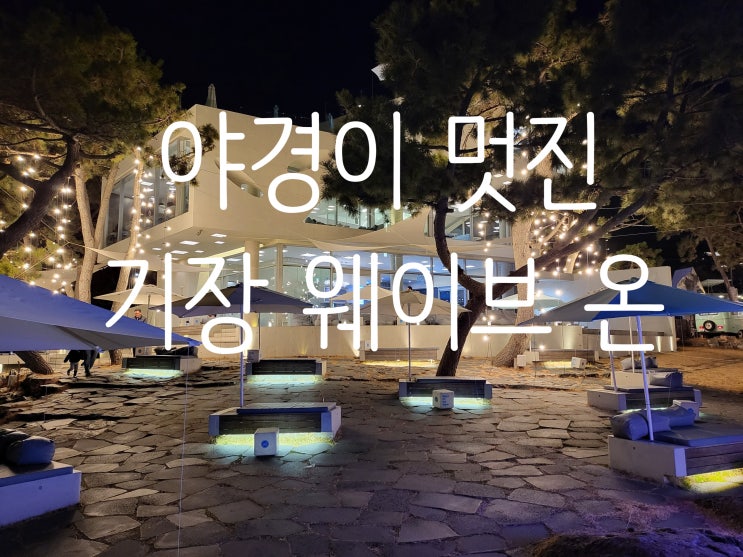  부산 기장 가볼 만한 카페 야경이 아름답고 바다가 한눈에 보이는 기장 "웨이브 온" 카페