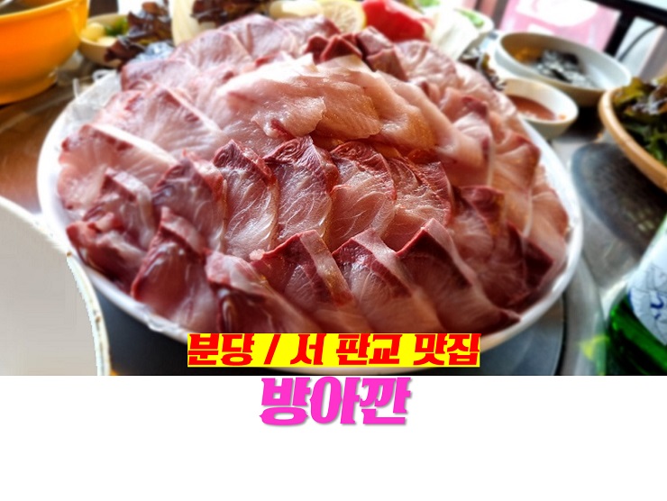 분당 / 서 판교 맛집  방아깐 : 광어회 서더리탕 횟집 (ft. 회무침)