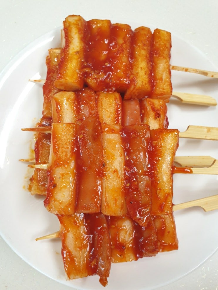  아이 간식 떡꼬치 만들기