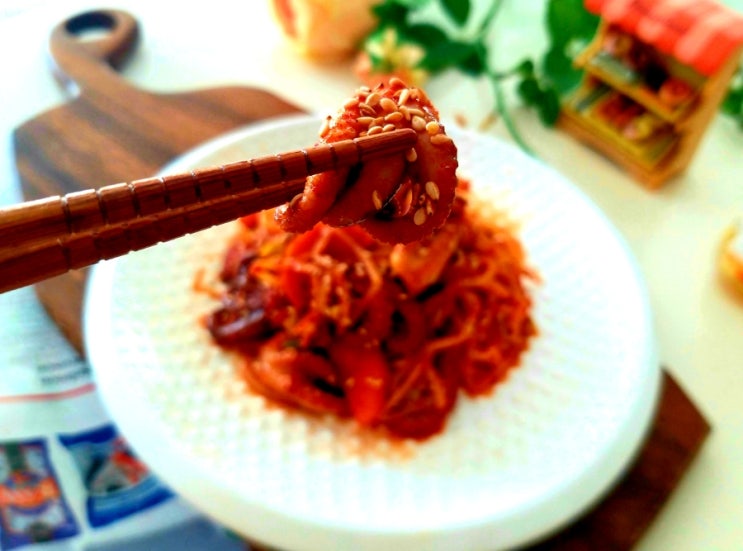  주꾸미볶음 맛있게 매운음식 양념쭈꾸미 간편식 봄철음식 주꾸미볶음 만드는법