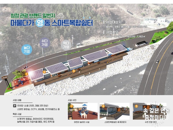  [충청미디어] 영동군, ‘국도변 스마트복합쉼터 조성 공모사업’ 선정