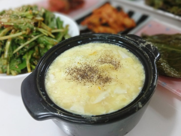  순두부 계란찜 다이어트 계란요리 이것은 푸딩인가