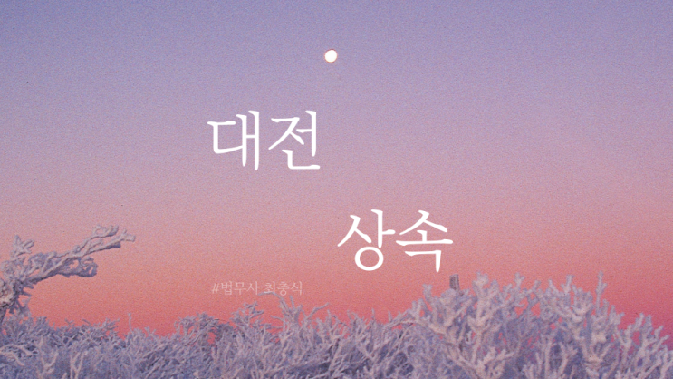  대전 특별한정승인 상속포기 전문 법무사 절차 안내 대전상속법무사